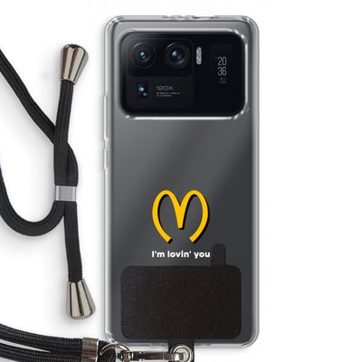 I'm lovin' you: Xiaomi Mi 11 Ultra Transparant Hoesje met koord