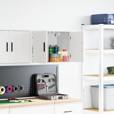 Garagewandkast bewerkt hout wit