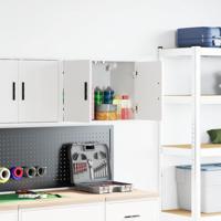 Garagewandkast bewerkt hout wit