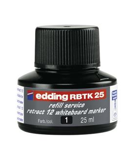 edding RBTK 25 (25 ml) navulinkt voor boardmarkers o.a. e-12 - kleur; zwart - potje
