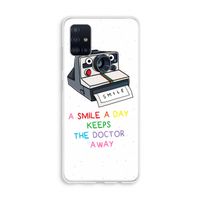 Smile: Galaxy A51 4G Transparant Hoesje Smile: Galaxy A51 4G Transparant Hoesje