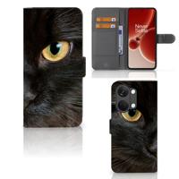 OnePlus Nord 3 | Telefoonhoesje | Met pasjeshouder | Zwarte Kat