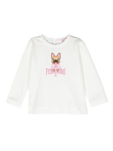 Chiara Ferragni Kids t-shirt à logo imprimé - Blanc