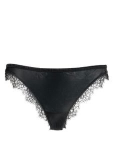 Maison Close culotte bordée de dentelle - Noir