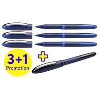 Schneider Schreibgeräte Rollerballpen One Business 06 0.6 mm Zwart, Blauw 183084 4 stuk(s)