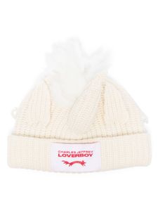 Charles Jeffrey Loverboy bonnet Chunky Unicorn - Tons neutres