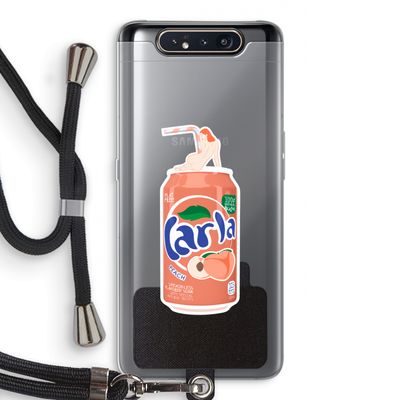 S(peach)less: Samsung Galaxy A80 Transparant Hoesje met koord