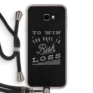Risk loss: Samsung Galaxy J4 Plus Transparant Hoesje met koord