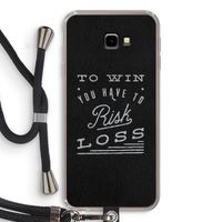 Risk loss: Samsung Galaxy J4 Plus Transparant Hoesje met koord