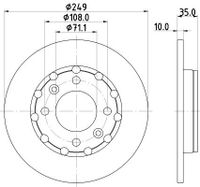 Remschijf 8DD355133571