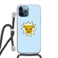 Kleine leeuw: iPhone 12 Pro Transparant Hoesje met koord