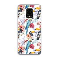 Bloemen tukan: Xiaomi Redmi Note 9 Pro Transparant Hoesje