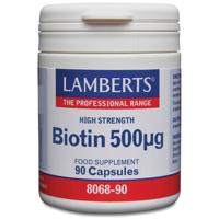 Lamberts Vitamine B8 500mcg (biotine) 90 Vegetarische capsules