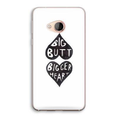 Big butt bigger heart: HTC U Play Transparant Hoesje