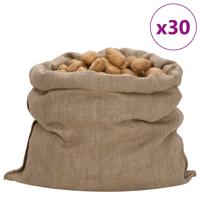 VidaXL Jutezakken 30 stuks 340 g/m² 100x110 cm 100% jute