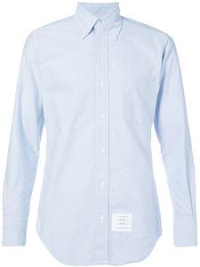 Thom Browne chemise classique à logo - Bleu