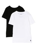 Ralph Lauren Kids lot de deux t-shirts en jersey à logo brodé - Noir