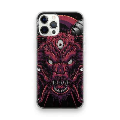 Hell Hound and Serpents: iPhone 12 Pro Transparant Hoesje
