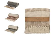 JENS Living Recycled Cotton Plaid Noa - Gerecycled katoen - 130x180 cm