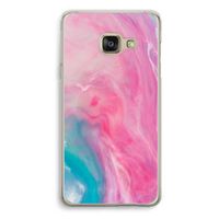 Roze explosie: Samsung A3 (2017) Transparant Hoesje
