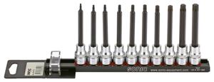 Bitdopset 3/8", TX lang 10-dlg.op rail 201012