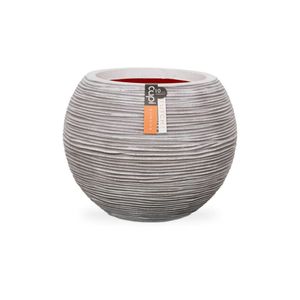 Capi bloempot nature rib bolvormig 62x48 cm ivoorkleurig kofi271