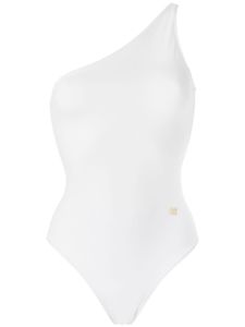 Brigitte maillot de bain asymétrique à une épaule - Blanc