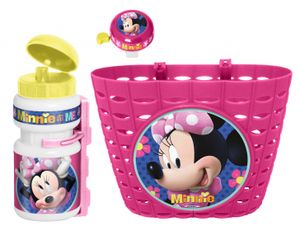 Disney Minnie Mouse Kinderfietsaccessoires Roze 3 delig