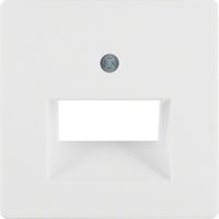 Berker Q1 centraalplaat voor RJ45 UAE doos polarwit