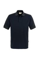 Hakro 839 Polo shirt Contrast MIKRALINAR® - Navy Blue/Anthracite - 5XL