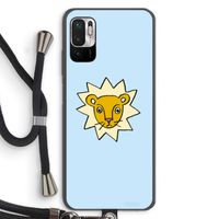 Kleine leeuw: Xiaomi Redmi Note 10 5G Transparant Hoesje met koord