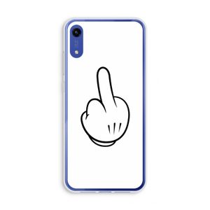 Middle finger white: Honor Play 8A Transparant Hoesje
