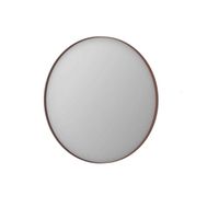 INK SP15 Spiegel - 80x4x80cm - rond - verzonken in aluminium kader - aluminium koper geborsteld 8408574