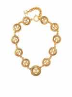CHANEL Pre-Owned collier à pendentif logo (années 1980) - Or