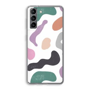 Memphis Shapes: Samsung Galaxy S21 Transparant Hoesje