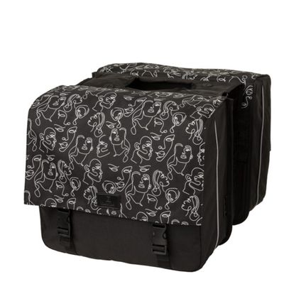 Fastrider Livia Dubbele Fietstas zwart Fastrider Livia Dubbele Fietstas zwart