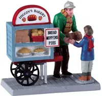 Lemax delivery bread cart kerstdorp figuur type 4 Caddington Village 2019