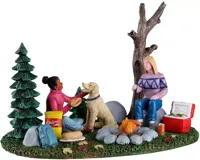 Lemax fall camping trip kerstdorp tafereel Harvest Crossing 2022