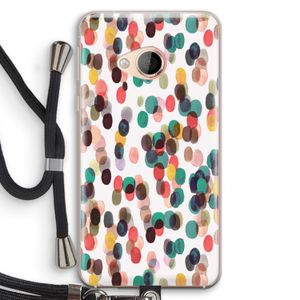Tropical Dots: HTC U Play Transparant Hoesje met koord