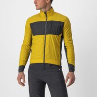 Castelli Unlimited Puffy fietsjack lange mouw geel heren S