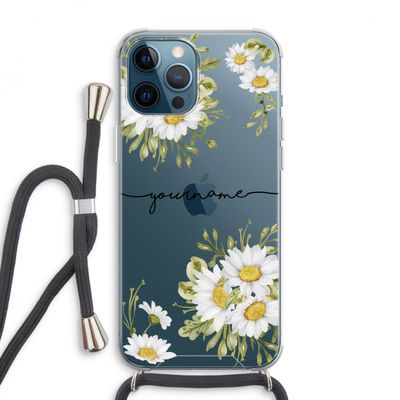 Daisies: iPhone 12 Pro Max Transparant Hoesje met koord