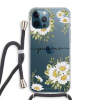 Daisies: iPhone 12 Pro Max Transparant Hoesje met koord