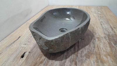 Rivierstenen waskom RXL250356, 61x39x15 cm