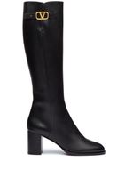 Valentino Garavani bottes Vlogo Signature 70 mm - Noir - thumbnail