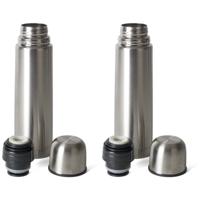 Gerimport Thermosfles - 2x stuks - RVS - 350 ml - isoleerfles met dopbeker Gerimport Thermosfles - 2x stuks - RVS - 350 ml - isoleerfles met dopbeker