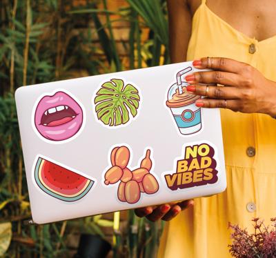 Creatieve originele set laptop sticker