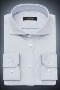 Desoto Luxury Slim Fit Jersey shirt lichtblauw, Effen