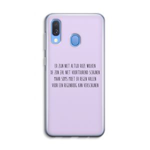 Regenboog: Samsung Galaxy A40 Transparant Hoesje