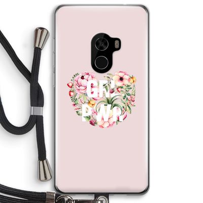 GRL PWR Flower: Xiaomi Mi Mix 2 Transparant Hoesje met koord