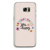 Happy days: Samsung Galaxy S7 Edge Transparant Hoesje - thumbnail